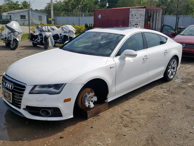 WAUSGAFC5CN005761 - 2012 AUDI A7 PRESTIG WHITE photo 2