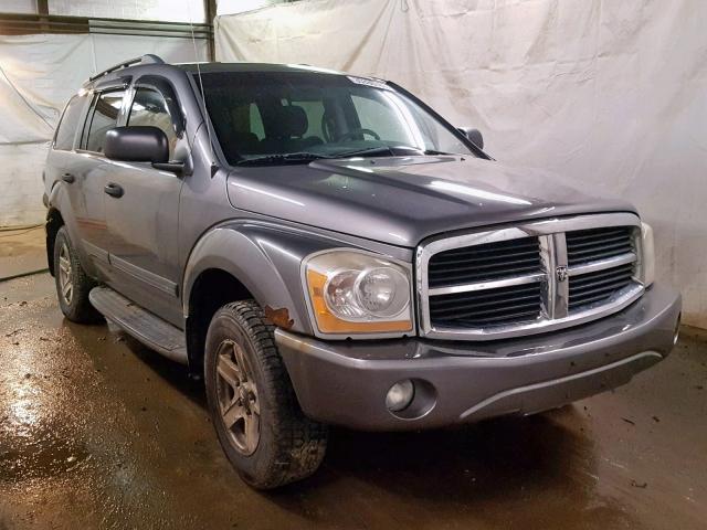 1D4HB48N05F556997 - 2005 DODGE DURANGO SL GRAY photo 1