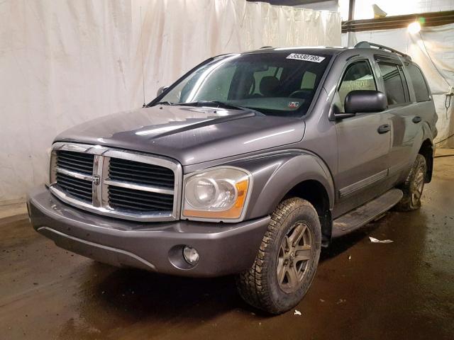 1D4HB48N05F556997 - 2005 DODGE DURANGO SL GRAY photo 2