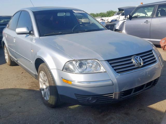 WVWPD63B93P449238 - 2003 VOLKSWAGEN PASSAT GLS BLUE photo 1