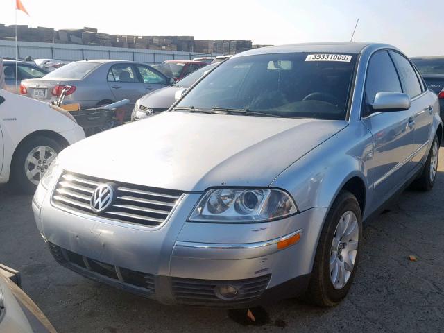 WVWPD63B93P449238 - 2003 VOLKSWAGEN PASSAT GLS BLUE photo 2