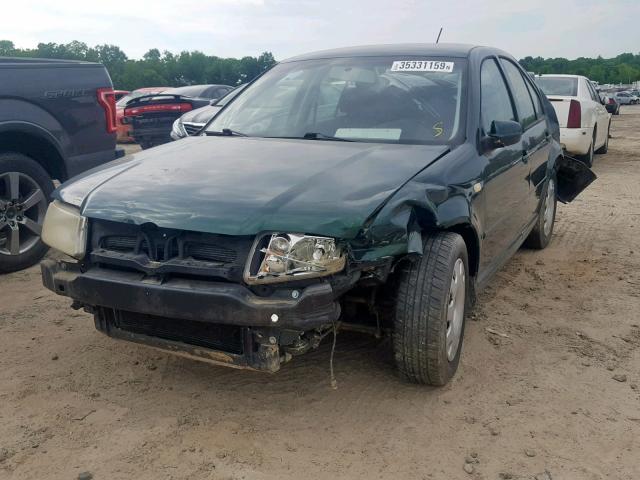 3VWRA29MXYM034149 - 2000 VOLKSWAGEN JETTA GL GREEN photo 2