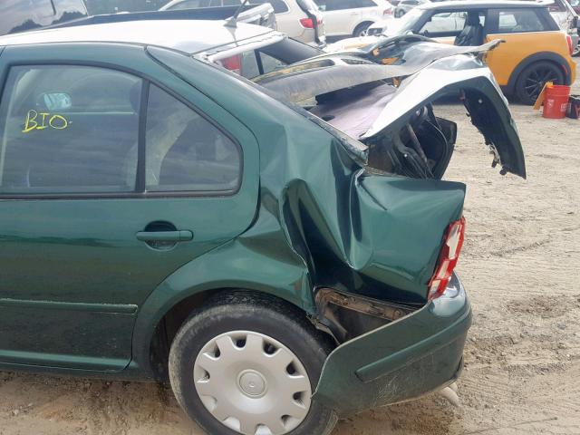 3VWRA29MXYM034149 - 2000 VOLKSWAGEN JETTA GL GREEN photo 9