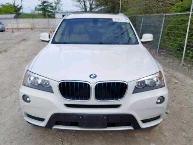 5UXWX9C59DLK59980 - 2013 BMW X3 XDRIVE2 WHITE photo 9