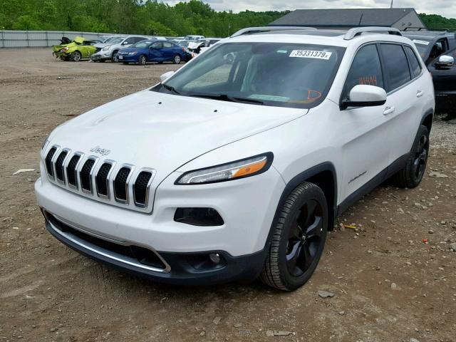 1C4PJMDS8FW527157 - 2015 JEEP CHEROKEE L WHITE photo 2