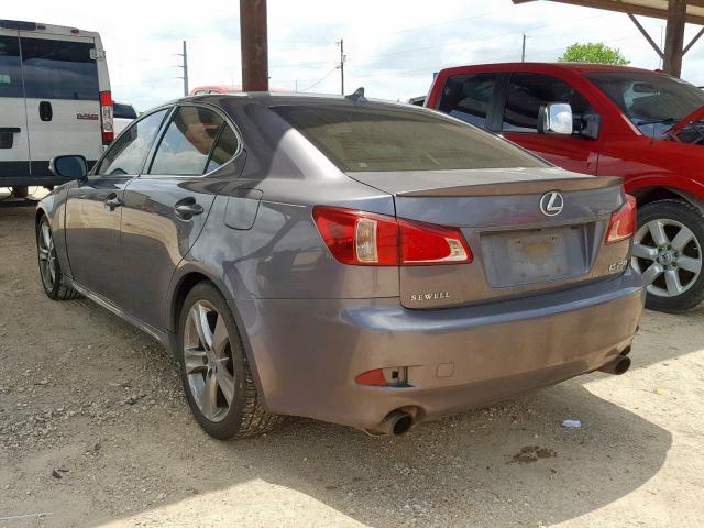 JTHBF5C22C5183022 - 2012 LEXUS IS 250 GRAY photo 3