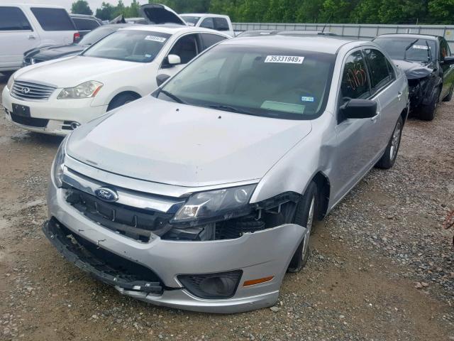 3FAHP0GA4BR178337 - 2011 FORD FUSION S GRAY photo 2