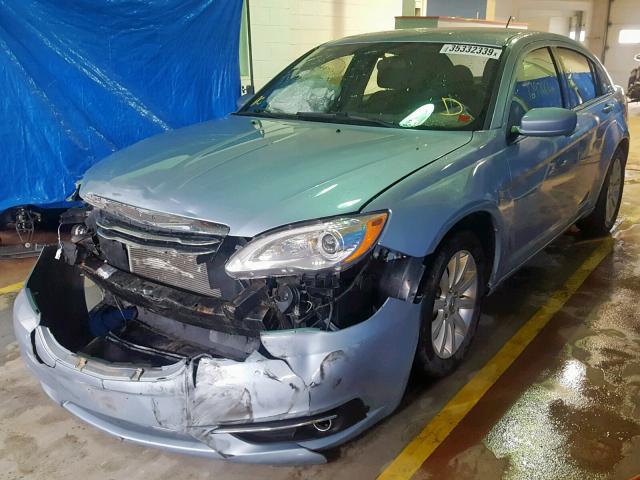 1C3CCBBB6DN673919 - 2013 CHRYSLER 200 TOURIN BLUE photo 2