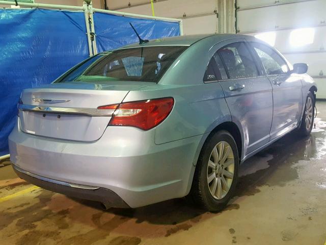 1C3CCBBB6DN673919 - 2013 CHRYSLER 200 TOURIN BLUE photo 4