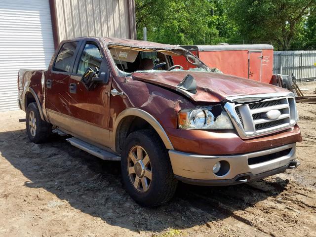 1FTPW14556KB62101 - 2006 FORD F150 SUPER ORANGE photo 1