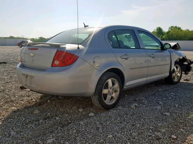 1G1AL58F987225353 - 2008 CHEVROLET COBALT LT SILVER photo 4