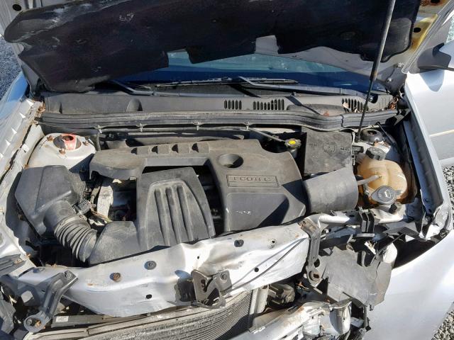 1G1AL58F987225353 - 2008 CHEVROLET COBALT LT SILVER photo 7