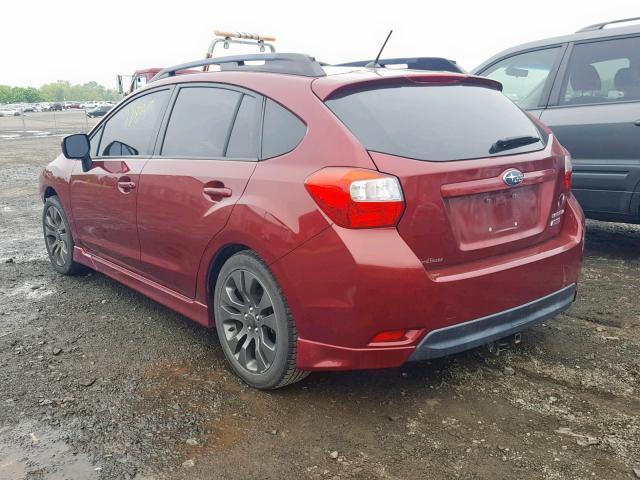 JF1GPAL60CG210437 - 2012 SUBARU IMPREZA SP MAROON photo 3