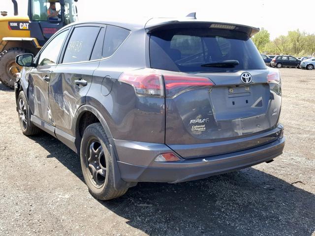 JTMBFREV2JJ180853 - 2018 TOYOTA RAV4 LE GRAY photo 3