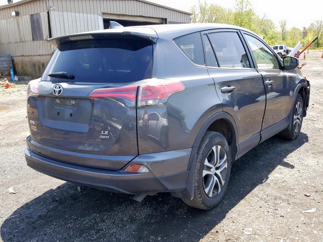 JTMBFREV2JJ180853 - 2018 TOYOTA RAV4 LE GRAY photo 4