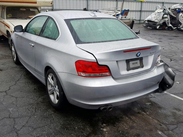 WBAUP9C51DVS95432 - 2013 BMW 128 I SILVER photo 3