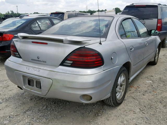 1G2NF52E54C243824 - 2004 PONTIAC GRAND AM S SILVER photo 4