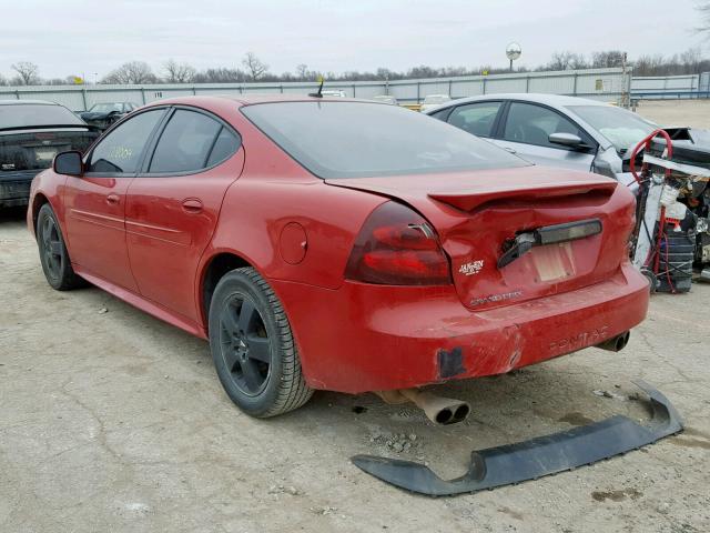 2G2WP582471154206 - 2007 PONTIAC GRAND PRIX RED photo 3