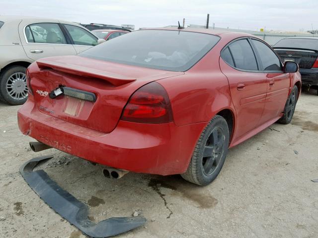 2G2WP582471154206 - 2007 PONTIAC GRAND PRIX RED photo 4