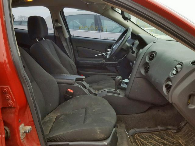 2G2WP582471154206 - 2007 PONTIAC GRAND PRIX RED photo 5