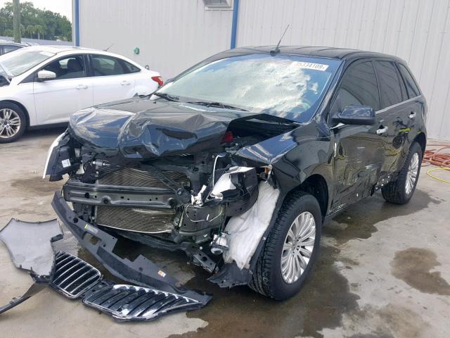 2LMDJ6JK3DBL36389 - 2013 LINCOLN MKX BLACK photo 2