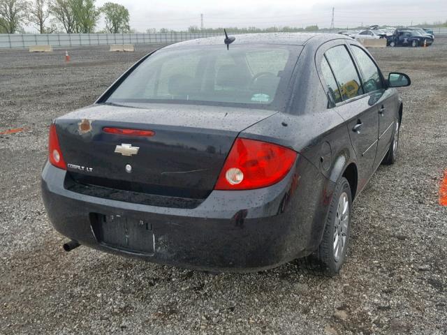 1G1AT58H097238866 - 2009 CHEVROLET COBALT LT BLACK photo 4