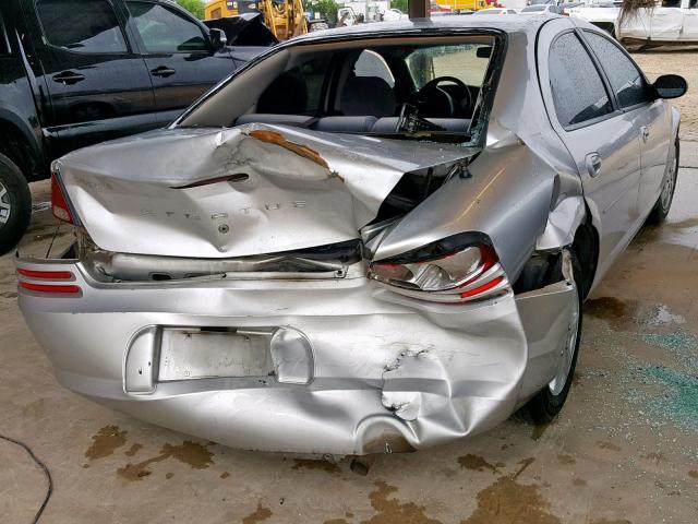 1B3EL36X02N278116 - 2002 DODGE STRATUS SE SILVER photo 4