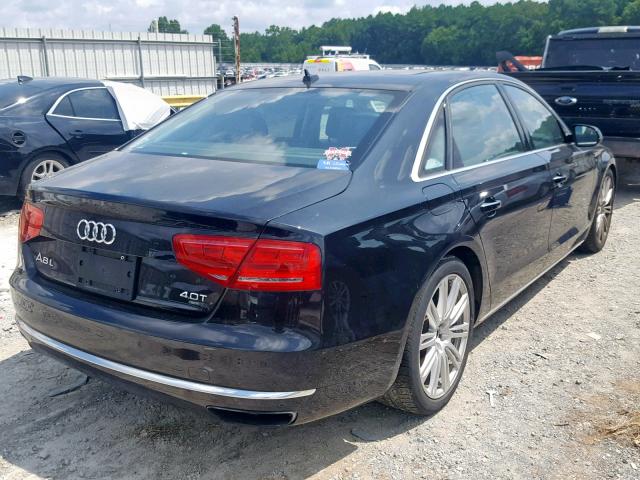 WAUR2AFD7DN034007 - 2013 AUDI A8 L QUATT BLACK photo 4