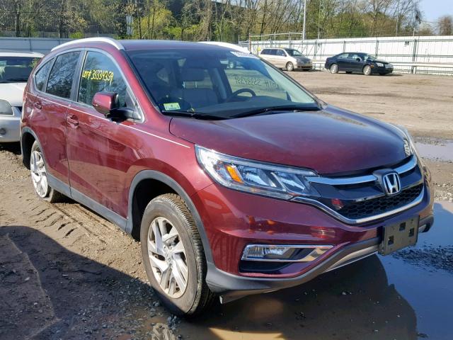 5J6RM4H75FL104733 - 2015 HONDA CR-V EXL BURGUNDY photo 1