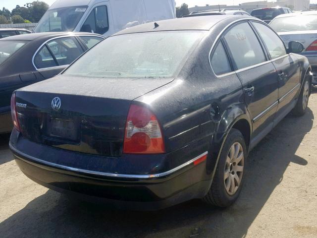 WVWAD63B55P006495 - 2005 VOLKSWAGEN PASSAT GLS BLACK photo 4