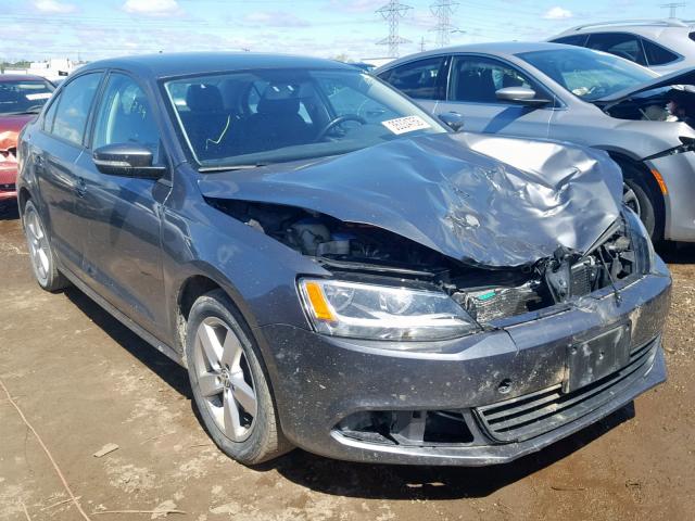 3VWLL7AJ5CM377202 - 2012 VOLKSWAGEN JETTA TDI GRAY photo 1