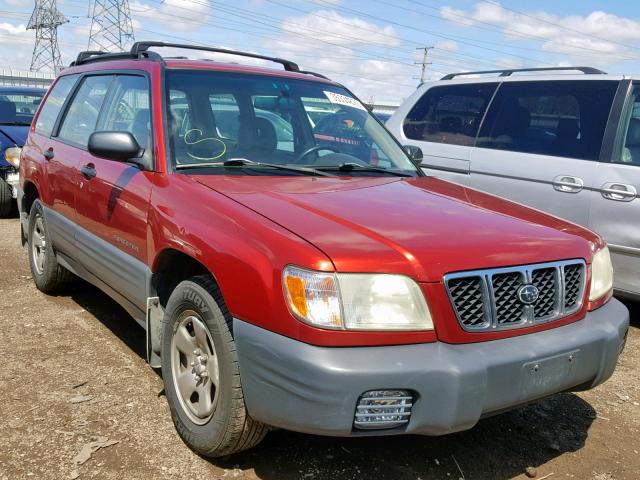 JF1SF63522H749765 - 2002 SUBARU FORESTER L RED photo 1