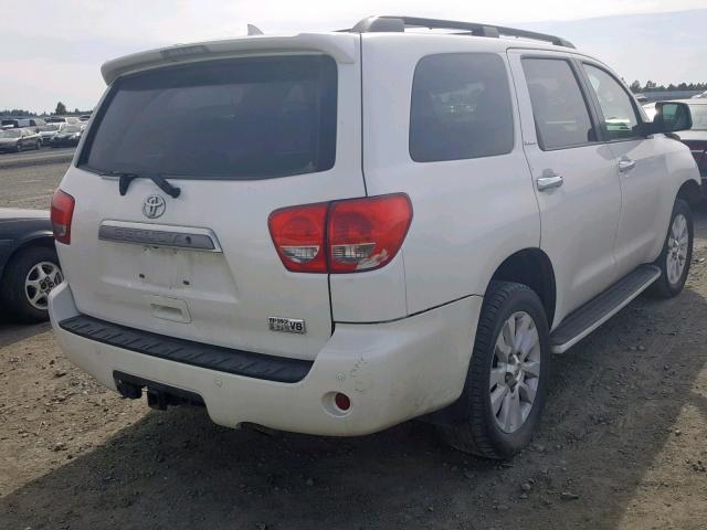 5TDDY5G16CS065443 - 2012 TOYOTA SEQUOIA PL WHITE photo 4