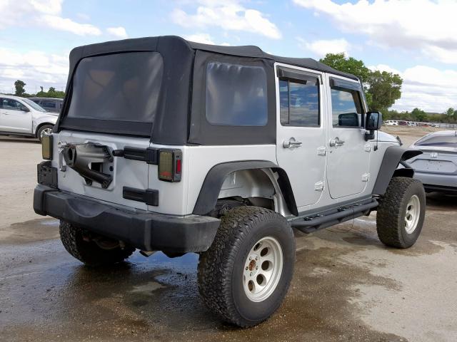 1J4GB39107L104867 - 2007 JEEP WRANGLER X  photo 4