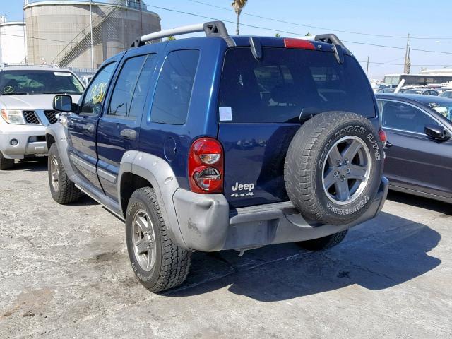 1J4GL38K85W542068 - 2005 JEEP LIBERTY RE BLUE photo 3