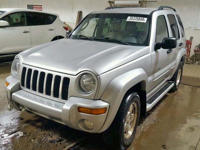 1J4GL58K92W106482 - 2002 JEEP LIBERTY LI SILVER photo 2