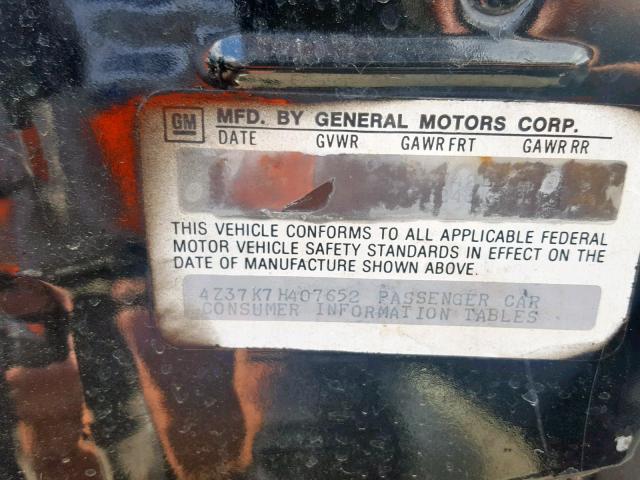 4Z37K7H440610 - 1977 BUICK REGAL BLACK photo 10