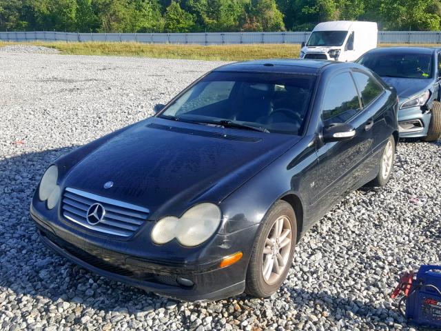 WDBRN40J63A450869 - 2003 MERCEDES-BENZ C 230K SPO BLACK photo 2