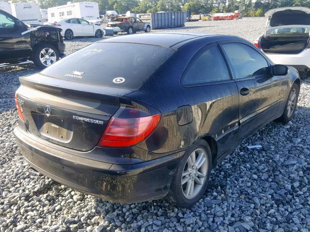 WDBRN40J63A450869 - 2003 MERCEDES-BENZ C 230K SPO BLACK photo 4