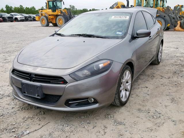 1C3CDFBA2DD340277 - 2013 DODGE DART SXT GRAY photo 2