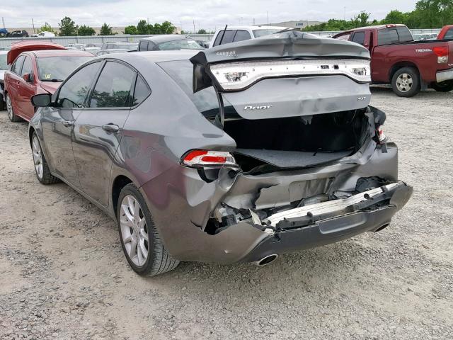 1C3CDFBA2DD340277 - 2013 DODGE DART SXT GRAY photo 3