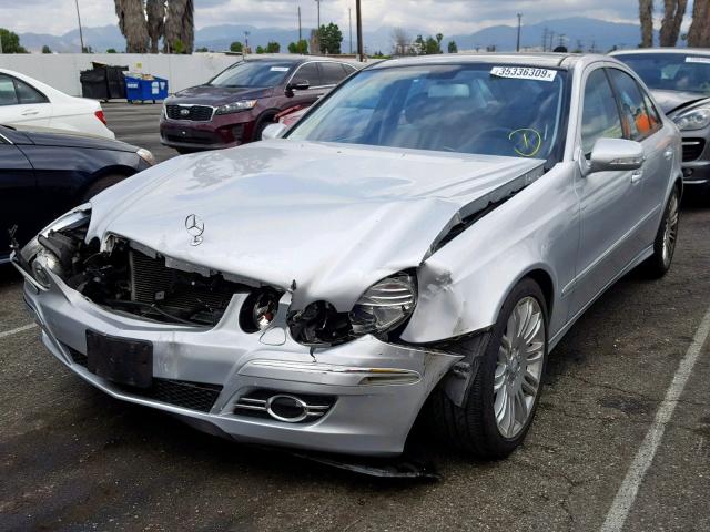 WDBUF56X38B312152 - 2008 MERCEDES-BENZ E 350 SILVER photo 2