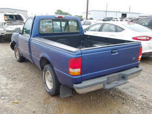 1FTCR10A0PUB08056 - 1993 FORD RANGER BLUE photo 3