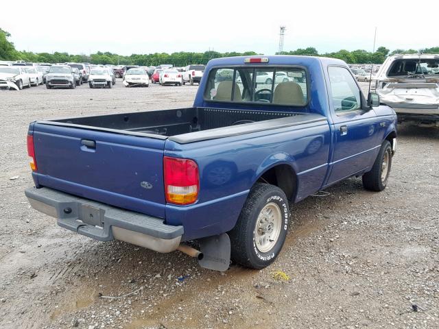 1FTCR10A0PUB08056 - 1993 FORD RANGER BLUE photo 4