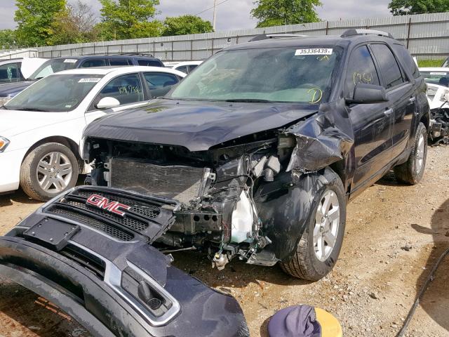 1GKKRPKD6FJ359142 - 2015 GMC ACADIA SLE BLACK photo 2