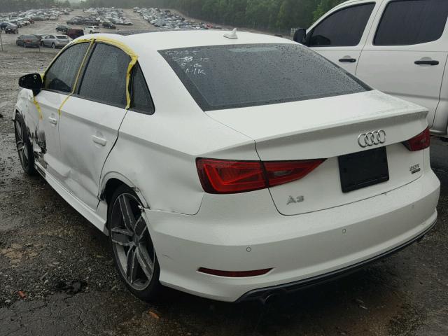 WAUB8GFF1G1102057 - 2016 AUDI A3 PREMIUM WHITE photo 3