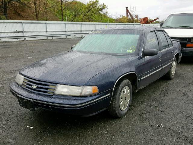 2G1WL54T0N9209537 - 1992 CHEVROLET LUMINA BLUE photo 2