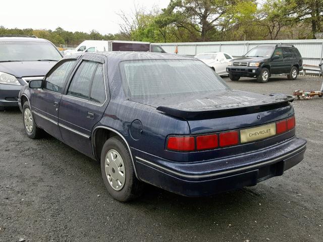 2G1WL54T0N9209537 - 1992 CHEVROLET LUMINA BLUE photo 3