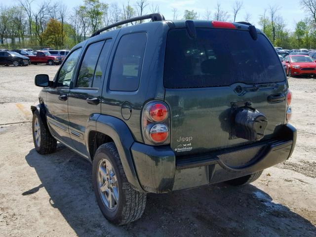 1J4GL58KX3W606698 - 2003 JEEP LIBERTY LI GREEN photo 3