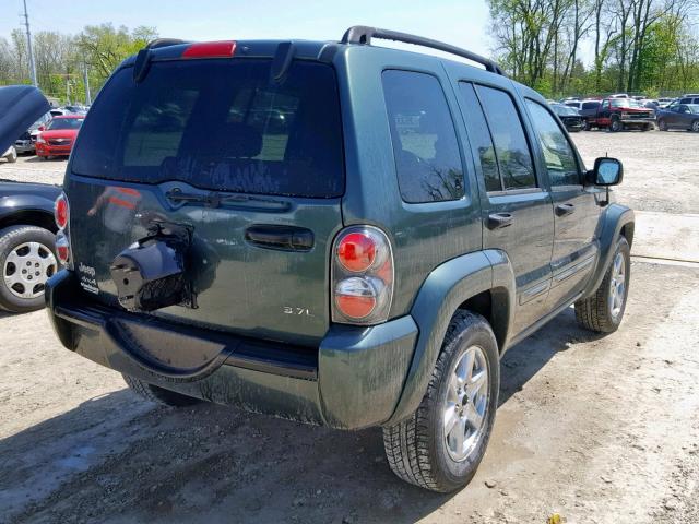 1J4GL58KX3W606698 - 2003 JEEP LIBERTY LI GREEN photo 4